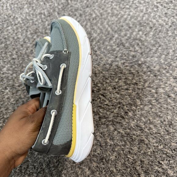 LL BEAN Women’s 8 M Kennebec 2 Eye Boat Shoe Moc Mist Blue NEW READ - Picture 5 of 8